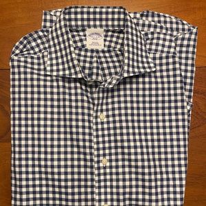 Brooks Brothers Blue/White Check Dress Shirt